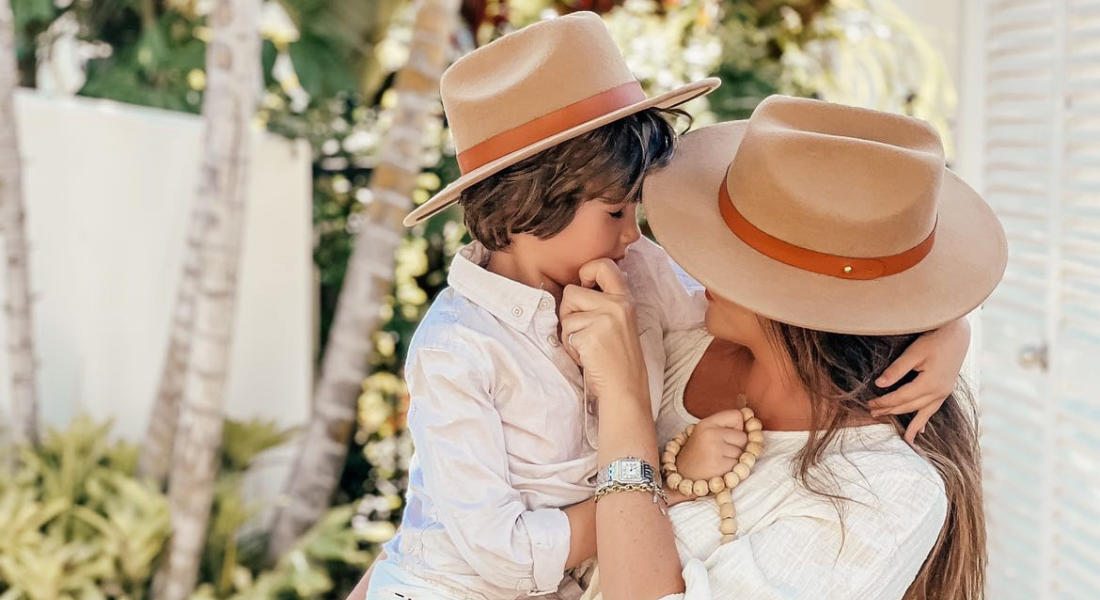 Matching kids and adult 100% wool fedora hats
