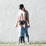 Matching Black baseball cap with Mama and Mini for babies, toddlers, kids and mums. Cubs & Co. Australia.