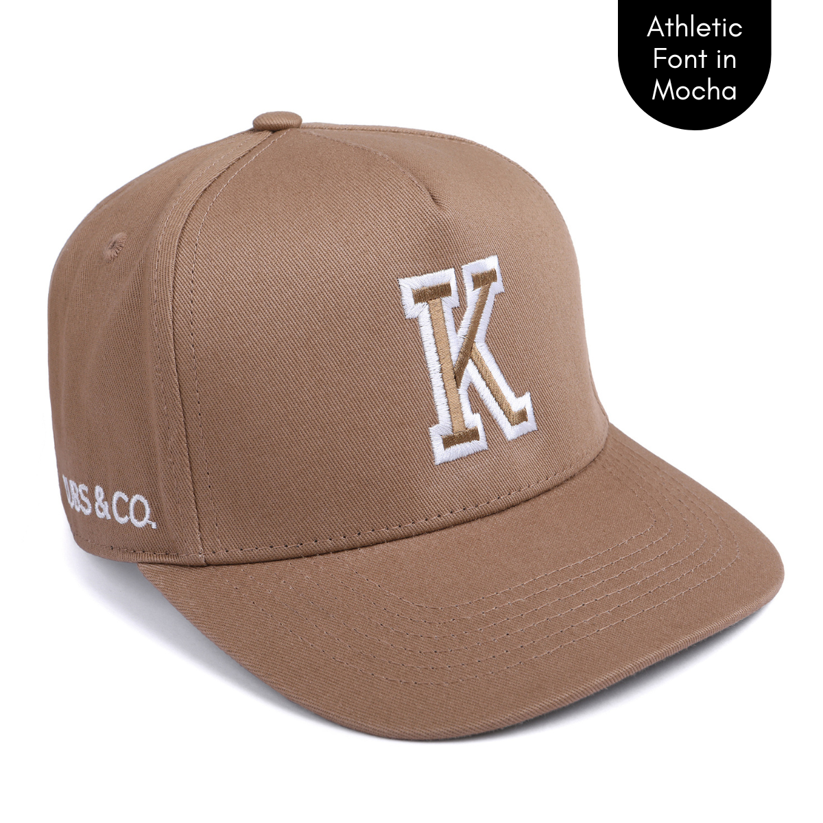 Baseball cap with deals initials