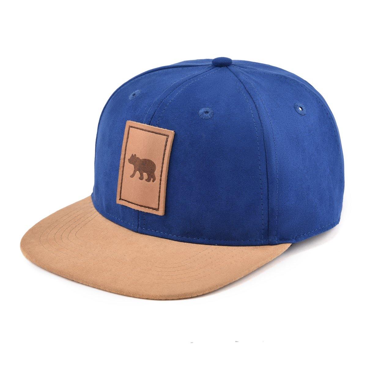 Suede navy snapback hat for babies, toddlers, kids and men. Cubs & Co. Australia