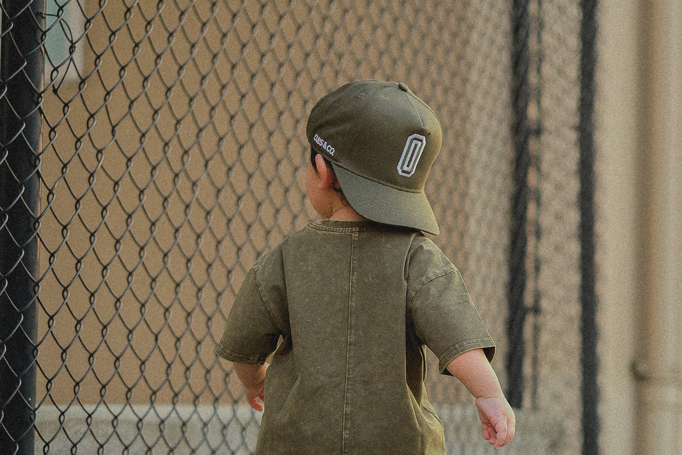 Cubs & Co. personalised kids hat worn by a child on an everyday adventure