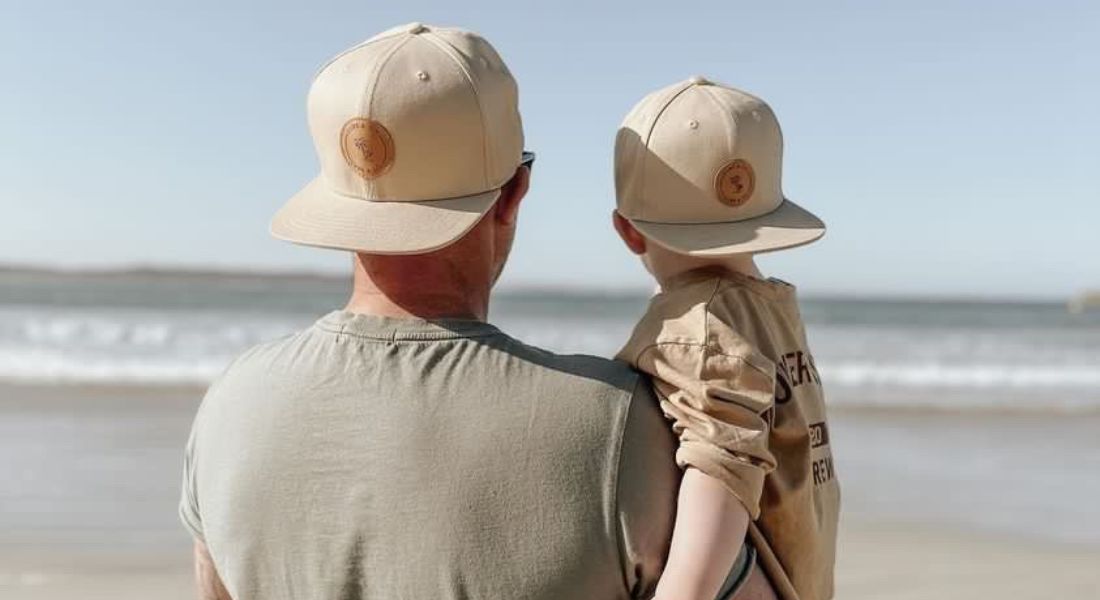 dad caps vs snapback hats, matching father son hats