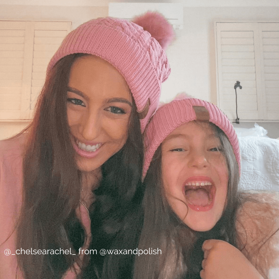matching family beanies, help dry skin in winter, cubs and co