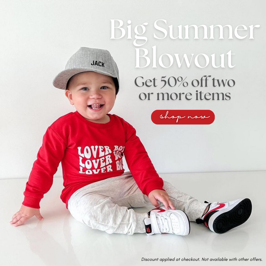 Matching Personalised Hats and Beanies for Baby Kids Adults