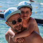 matching father and son blue snapback trucker hat. cubs & co.  Australia