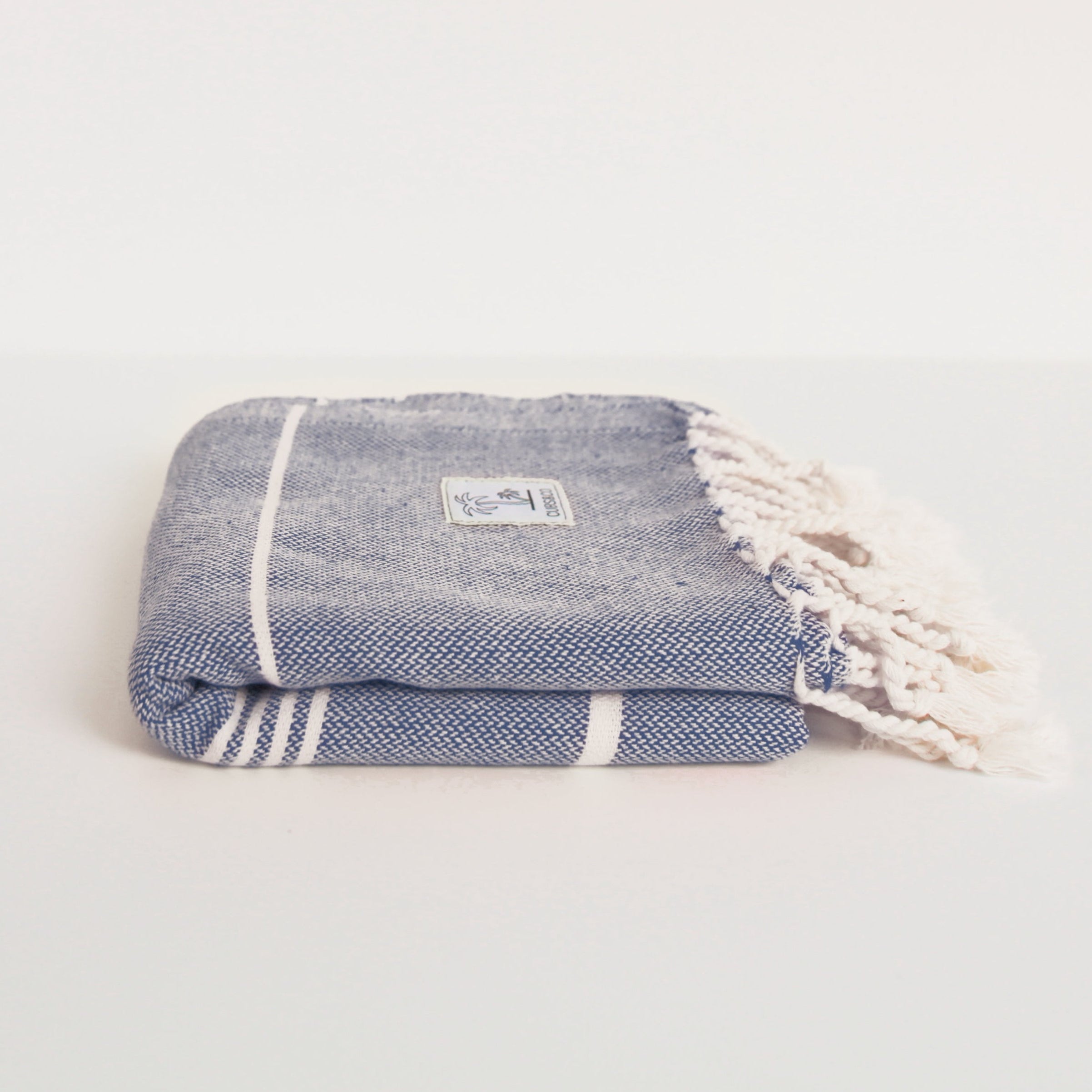 Turkish Style 100% Cotton Beach Towel | Blue - Cubs & Co.