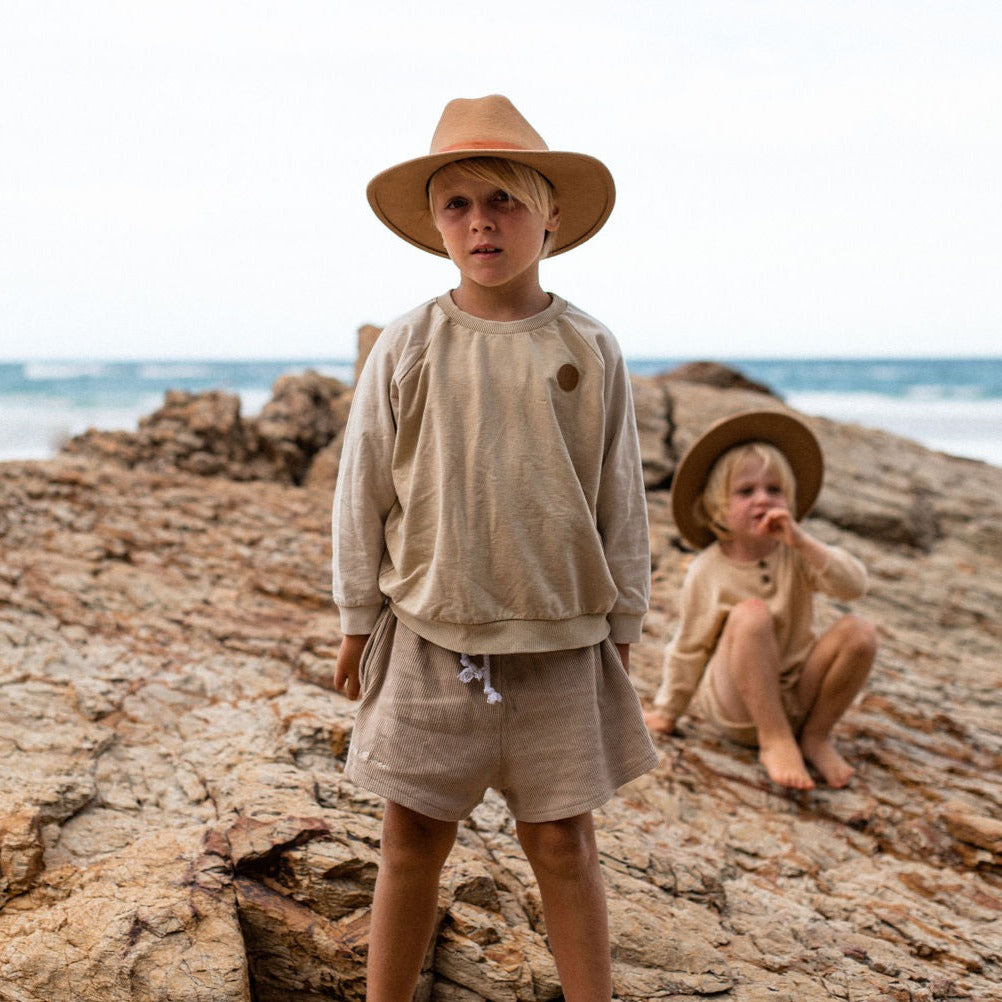 Caramel Wool Fedora - Matching Kids & Adult Sizes - Cubs & Co.