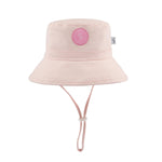 Pink Cotton Canvas Bucket Hat: Available in Toddler & Kids Sizes - Cubs & Co.
