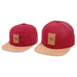 Matching Suede red snapback hat for babies, toddlers, kids and men. Cubs & Co. Australia