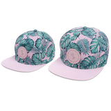 Matching tropical leaf snapback hats for babies, toddlers, kids and women. Cubs & Co. Australia