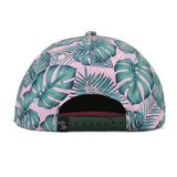Pink and green tropical leaf snapback hat for babies, toddlers, kids and women. Cubs & Co. Australia