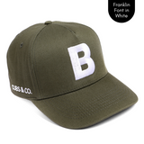 PERSONALISED OLIVE W/ INITIALS: Available in Baby - Adult Sizes - Cubs & Co.