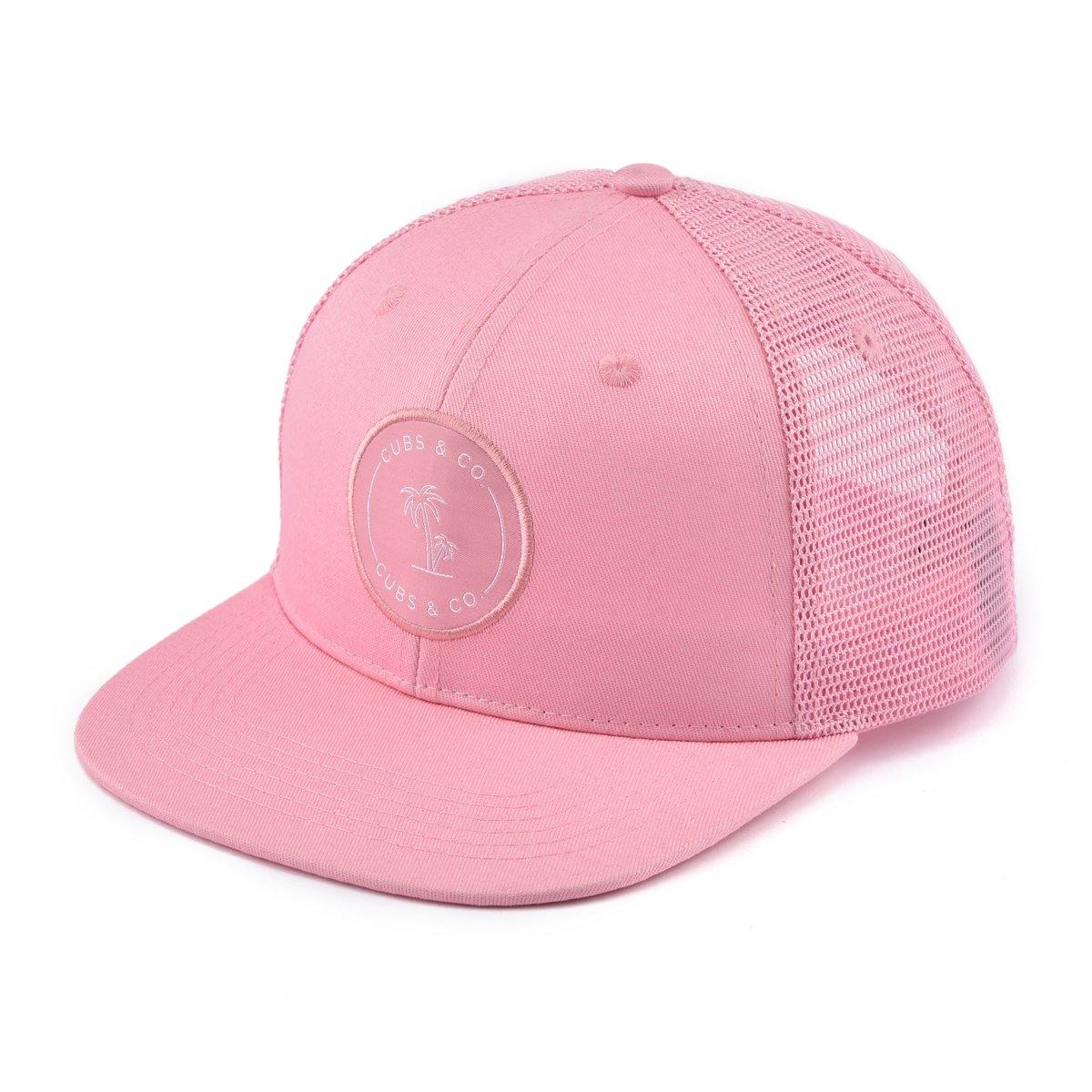 Pink trucker hat for babies, toddlers, kids and women. Cubs & Co. Australia