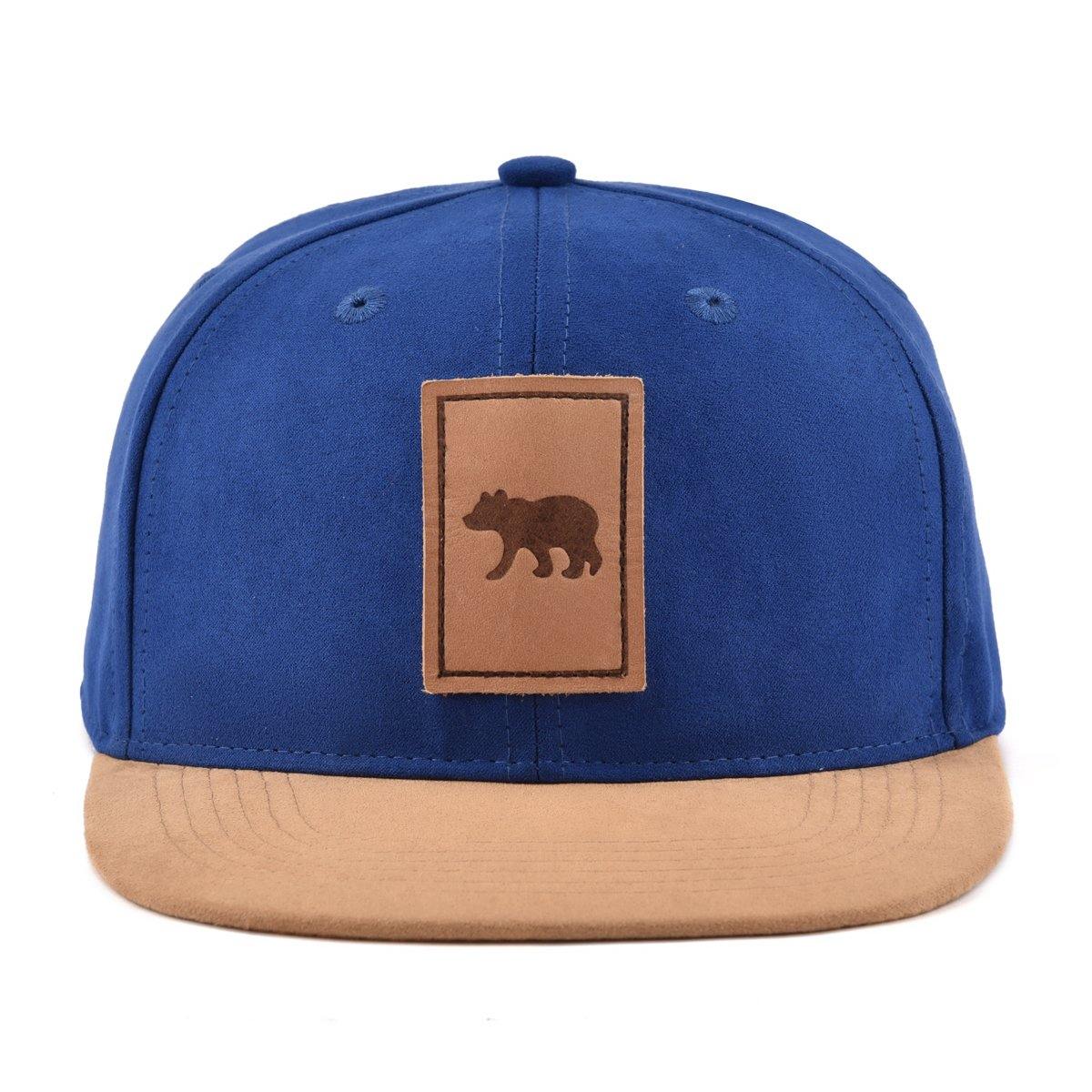 Suede navy snapback hat for babies, toddlers, kids and men. Cubs & Co. Australia