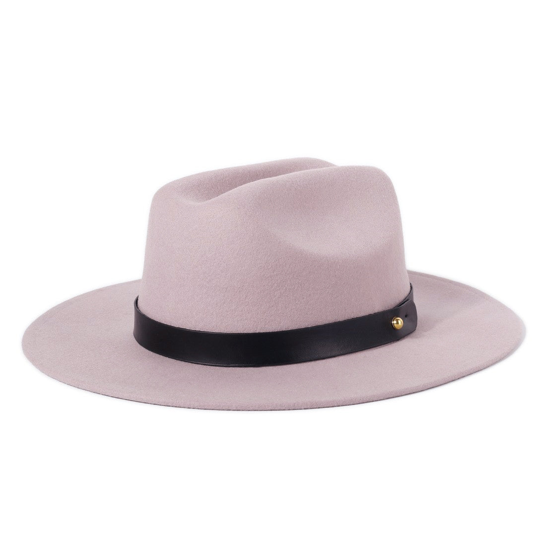Dusty Taupe Wool Fedora - Matching Kids & Adult Sizes - Cubs & Co.