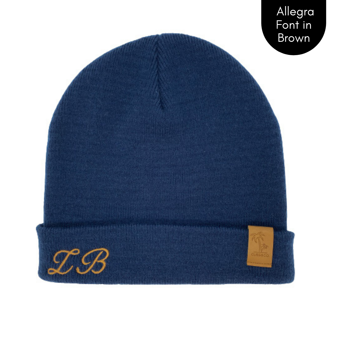 Navy personalised beanie, cubs and co Sydney